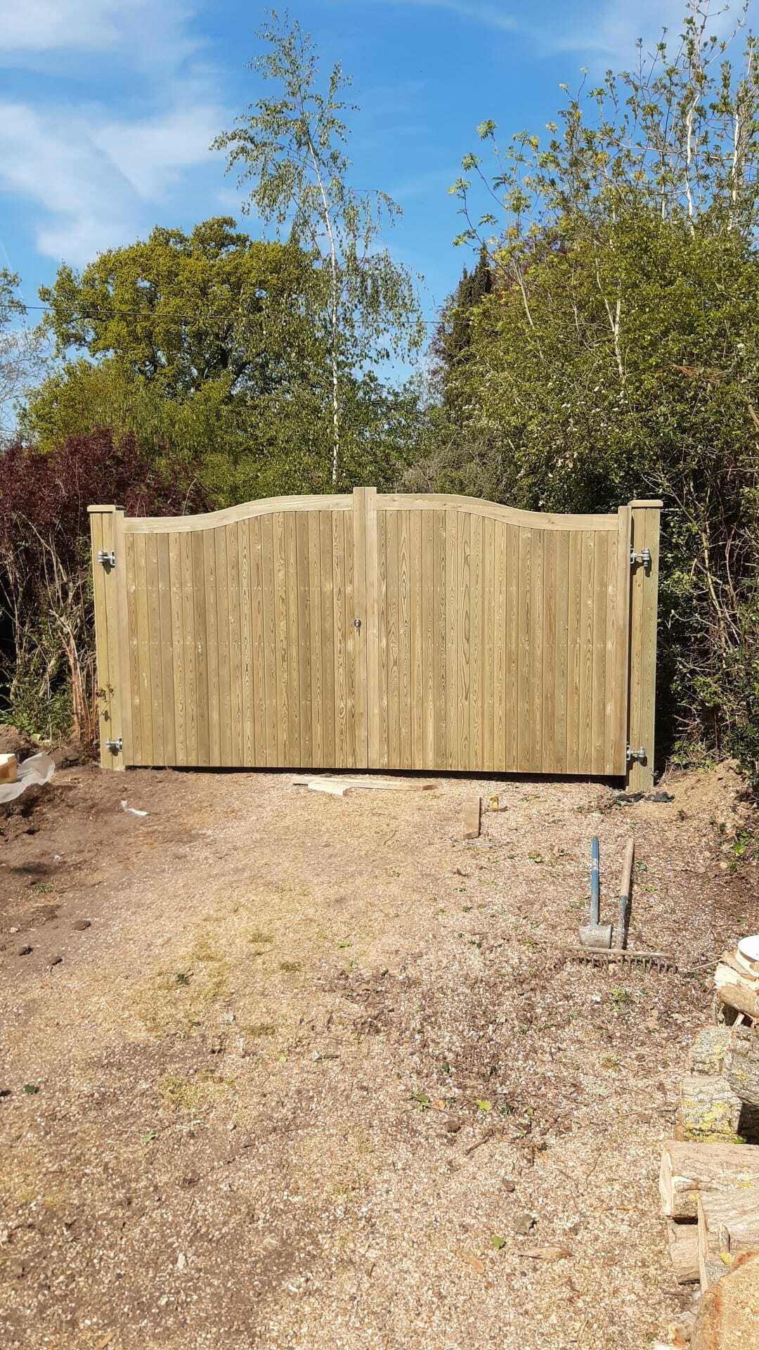 Bespoke timber field gate