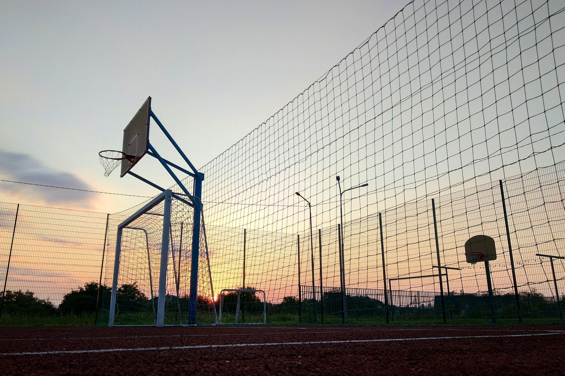 School fencing installation